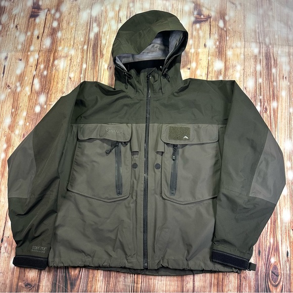 Simms Other - Simms Mens Goretex Wading Jacket Full Zip Hooded Size XL